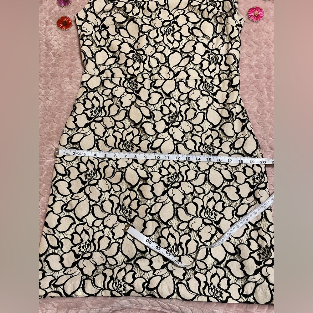 H&M Lace Floral Black and White Dress Size 12 - Picture 9 of 10